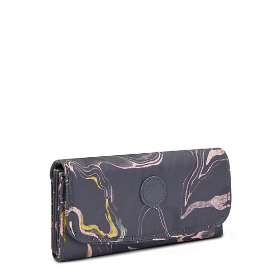 Kipling Money Land Printed Snap Wallet Wallets Soft Marble | AU 2182MQ